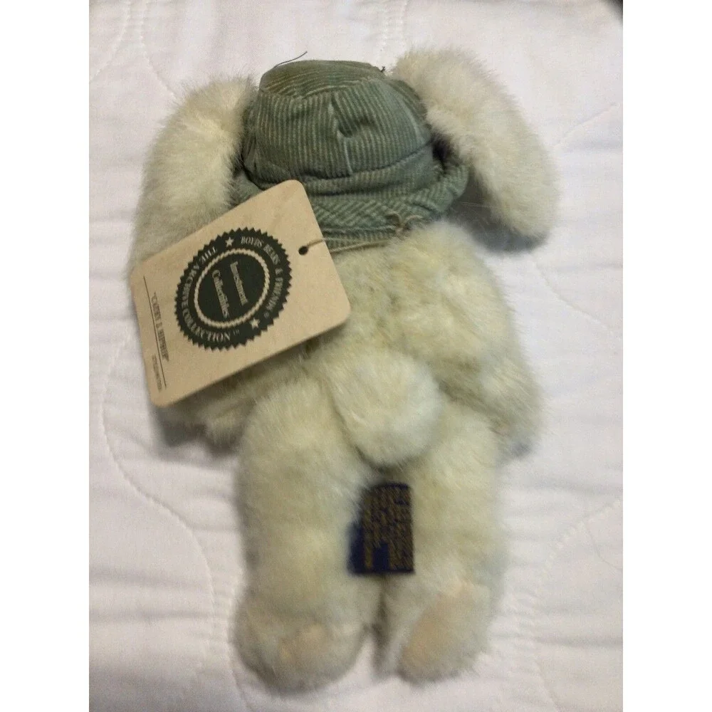 Boyds Bear ‘ Cathy J. Hiphop  Plush Jointed Bunny Rabbit in Hat 10”tall